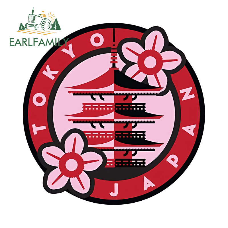 Car Accessories In Tokyo - EARLFAMILY Colorful Japan Tokyo Logo Car