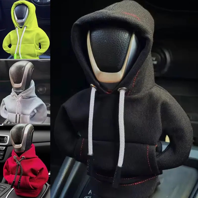 Car Accessories Xmas - 1PCS Mini Hoodie Car Gear Shift