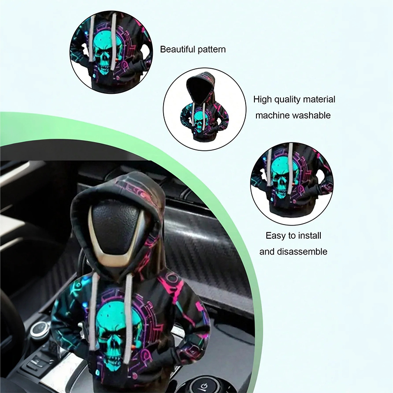 1PC Creative Hooded Shift Leve - Car Accessories Xmas ulasan dan harga