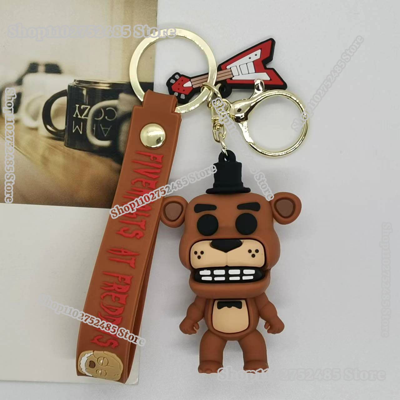 5pcs Cartoon Anime FNAF Figure - Car Accessories Oman ulasan dan harga