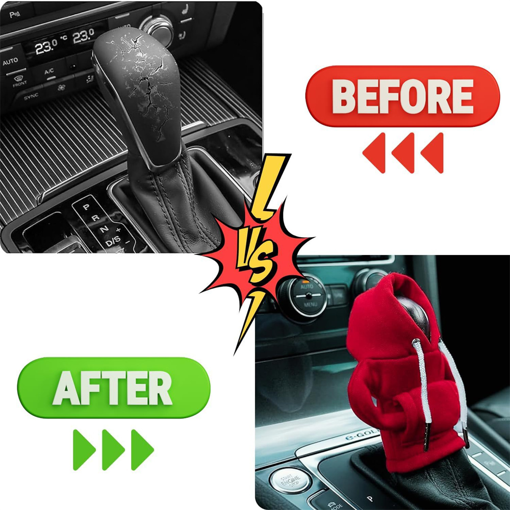 Hoodie Car Gear Shift Cover Fa - Car Accessories Xmas ulasan dan harga