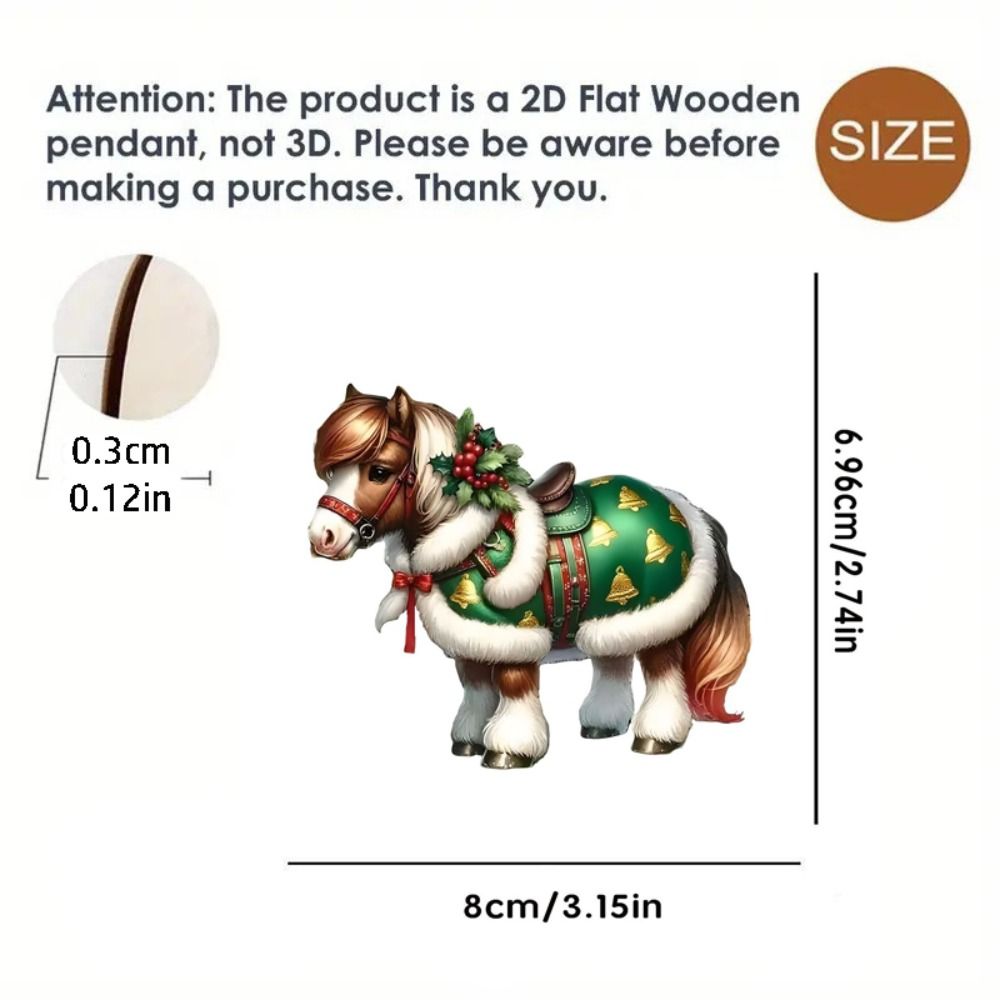2D Flat Christmas Hanging Pend - Car Accessories Xmas ulasan dan harga