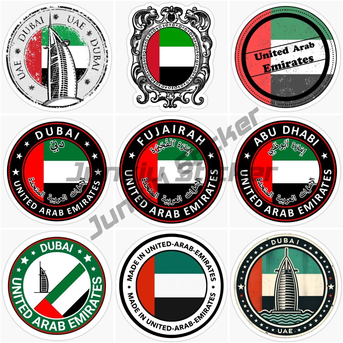 UAE Dubai Circular National Fl - Car Accessories In Dubai ulasan dan harga