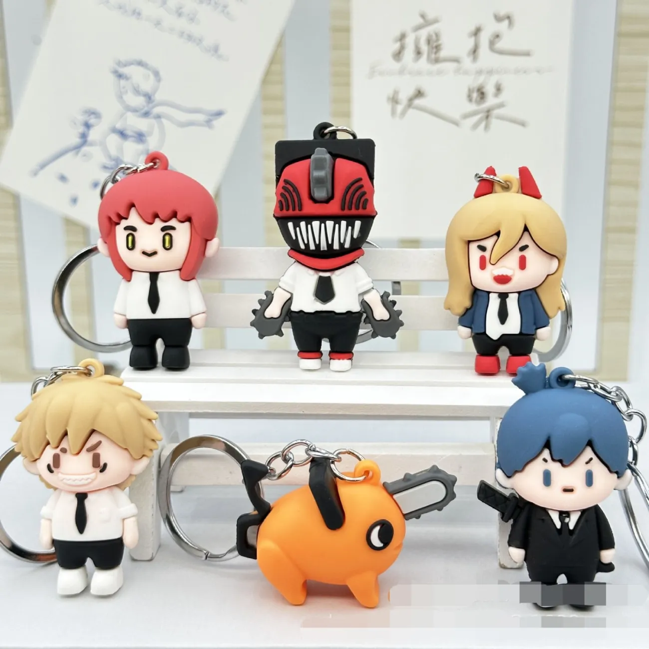 New Chainsaw Man Keychain Cart - Car Accessories Oman ulasan dan harga