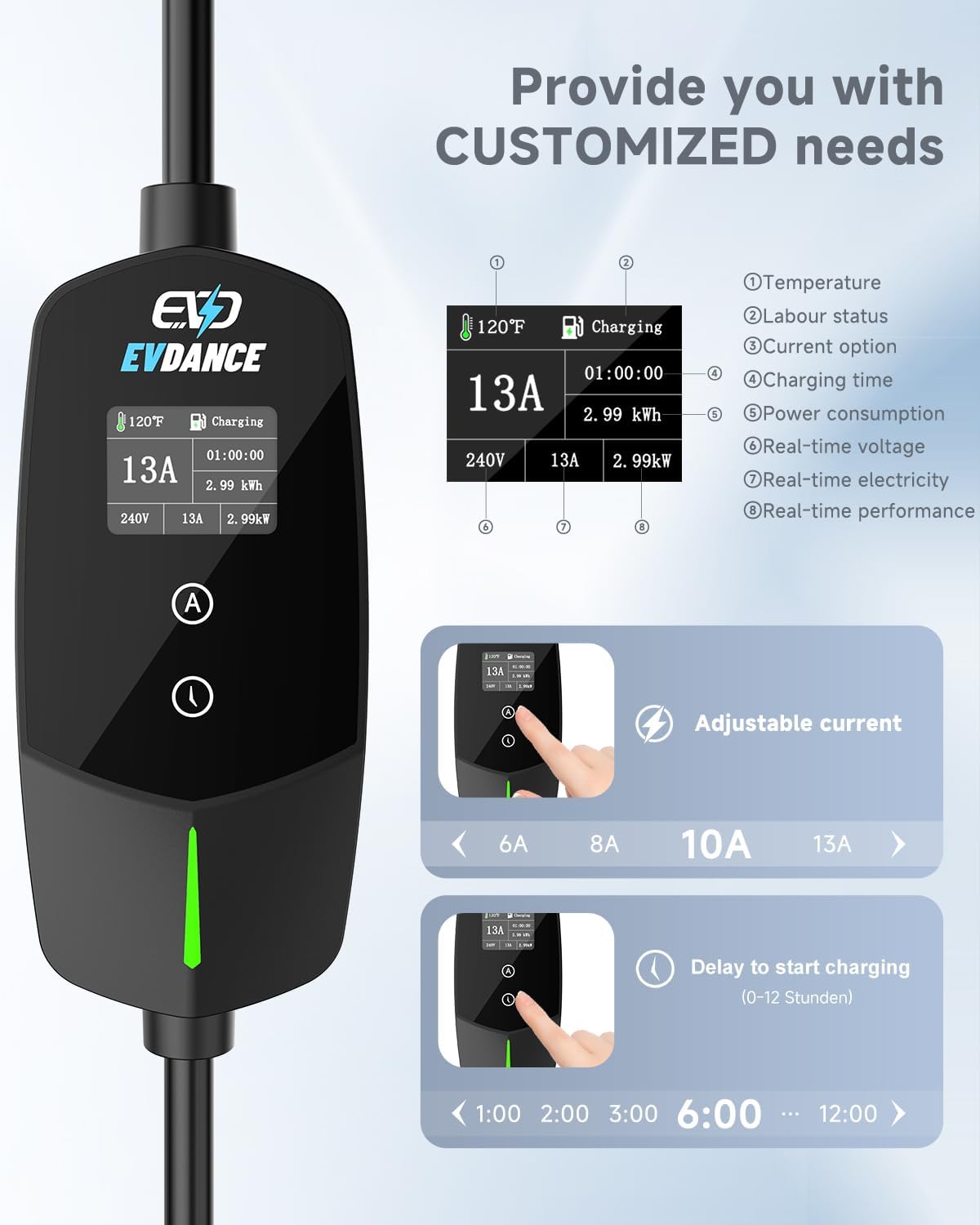 EVDANCE Portable EV Charger Ty - Car Accessories Uk ulasan dan harga