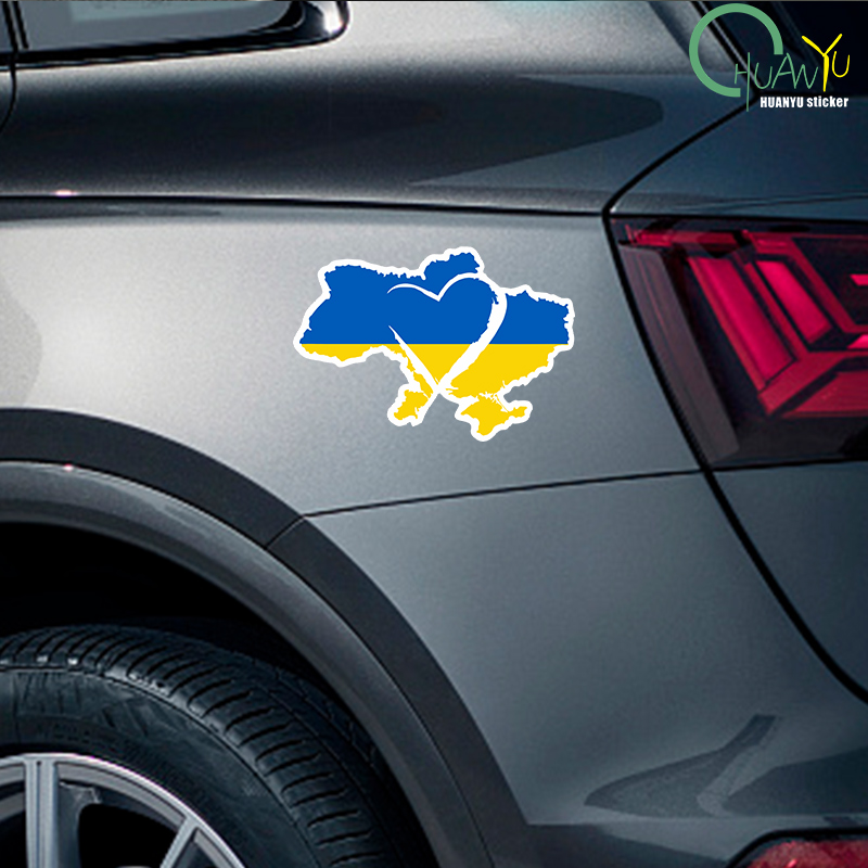 Sign Car Sticker Ukraine Sunfl - Car Accessories Uk ulasan dan harga