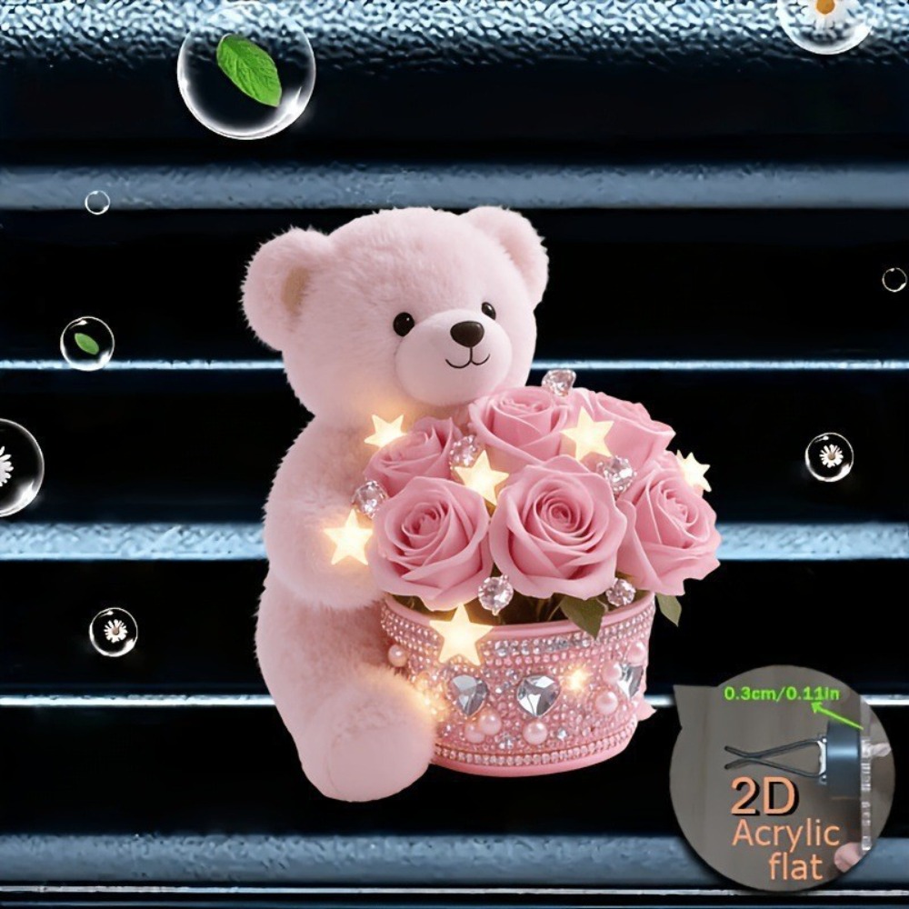 2D Flat Acrylic Car Vent Cute  - Car Accessories Oman ulasan dan harga