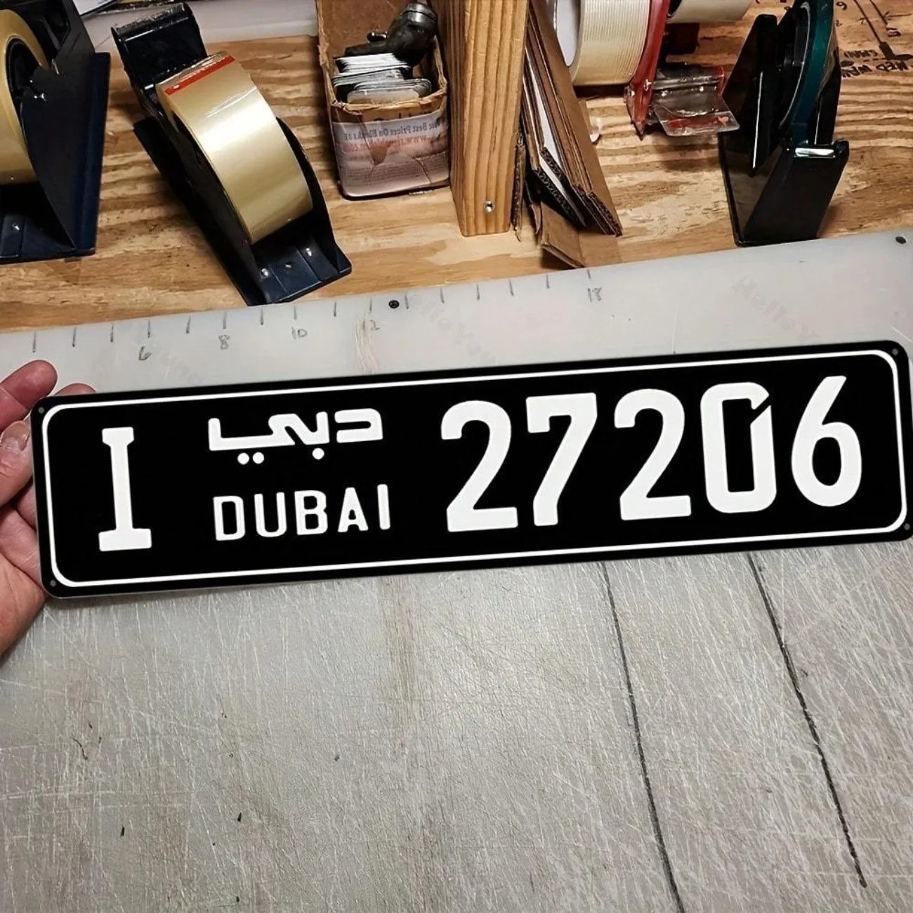 Engraved Aluminum Dubai‑Themed - Car Accessories In Dubai ulasan dan harga