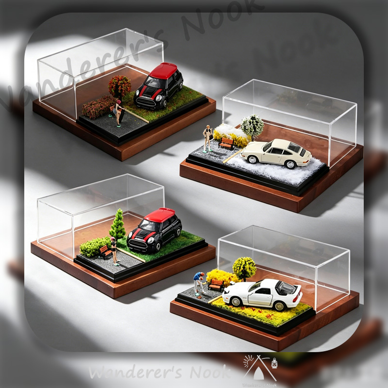 New 1:64 Car Model Scene Displ - Car Accessories Oman ulasan dan harga
